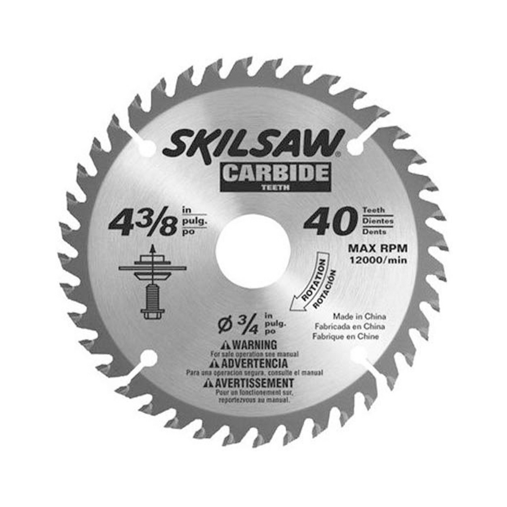 4-3/8 In. 40-Tooth Carbide Tipped Laminate Flooring Blade