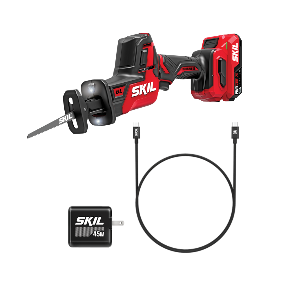 Brushless 20V Compact Reciprocating Saw