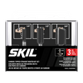 Carbide Straight Bit Set, 3-Piece