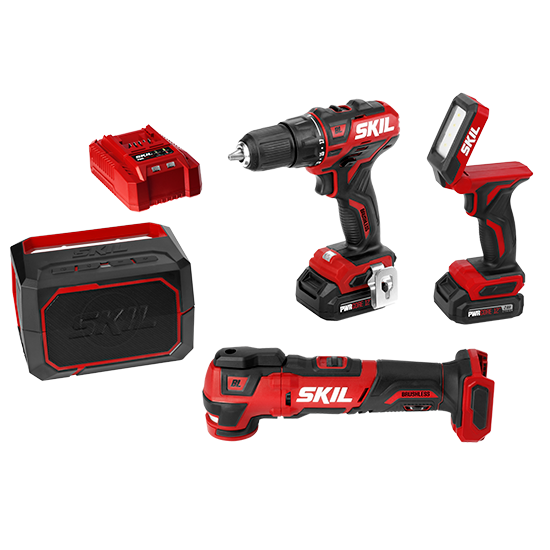 12V Brushless 4-Tool Combo Kit