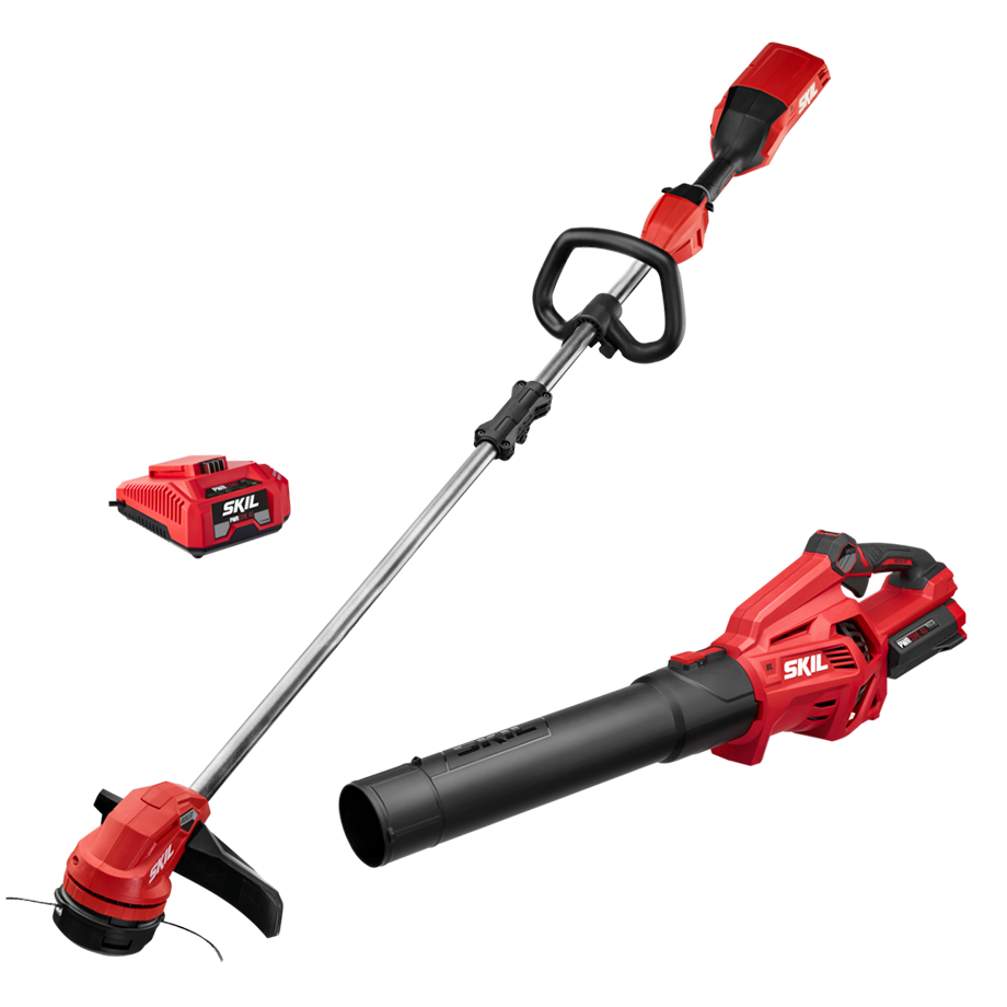 40V Brushless 14 IN. String Trimmer & Leaf Blower Combo Kit