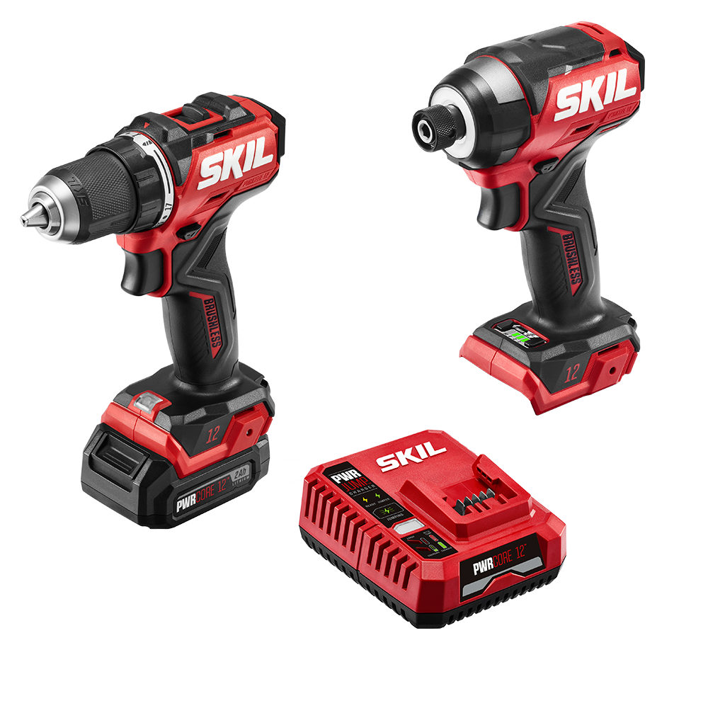 12V Brushless Drill Driver & Impact Driver