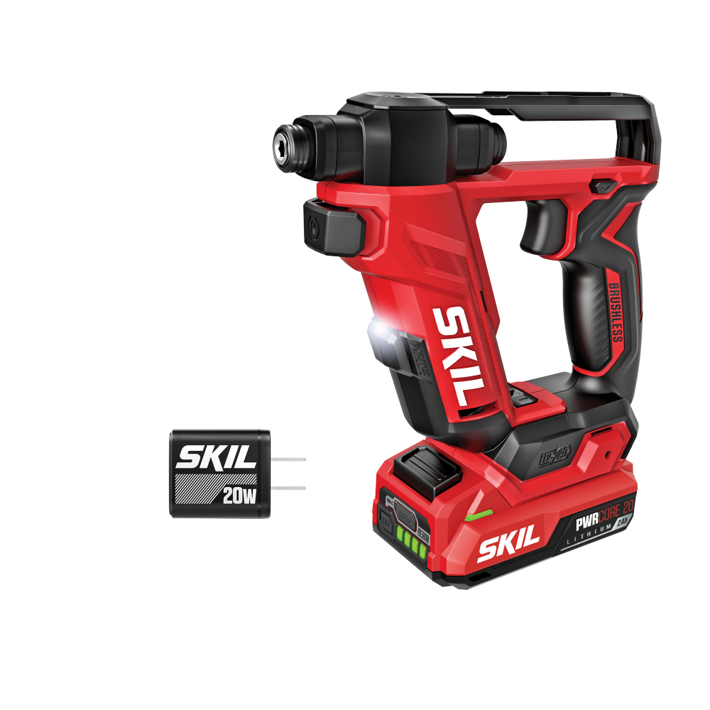 12V/20V Brushless Flip Drill, 20V Kit