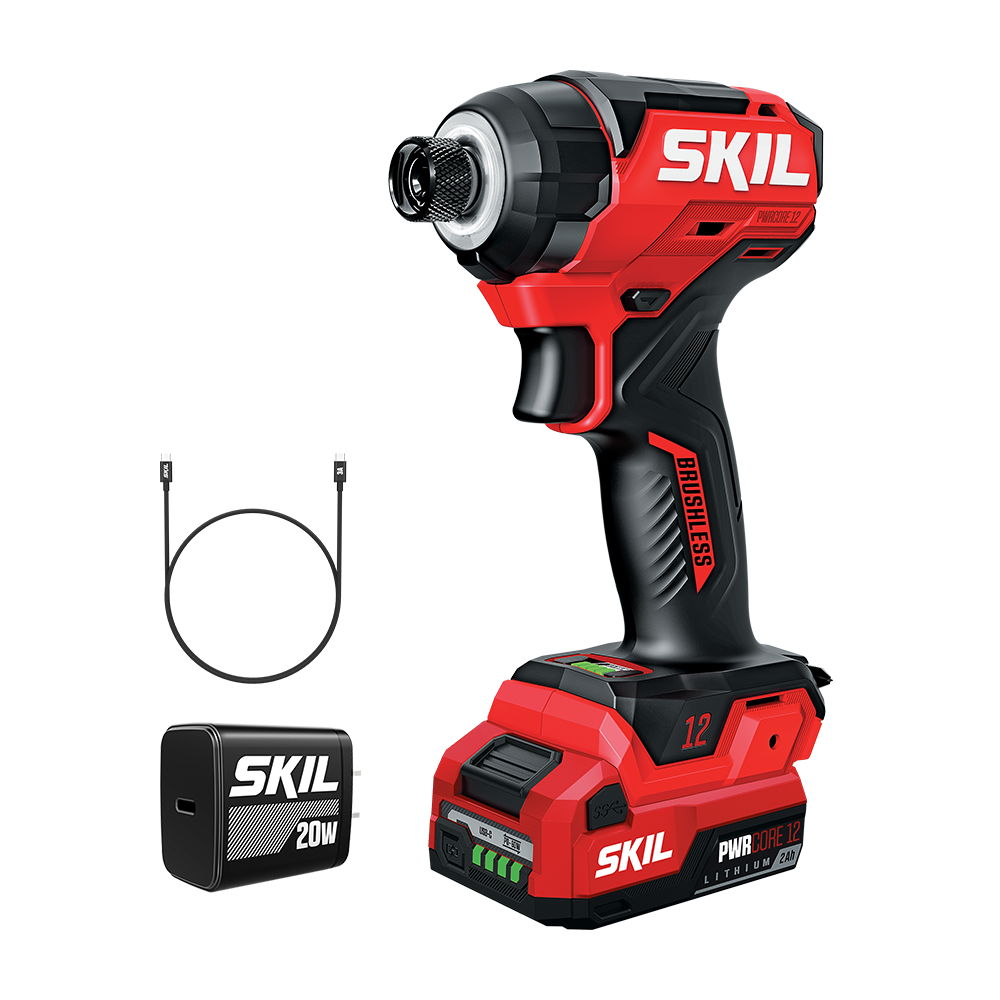Brushless 12V 1/4 In. Compact Hex Impact Driver
