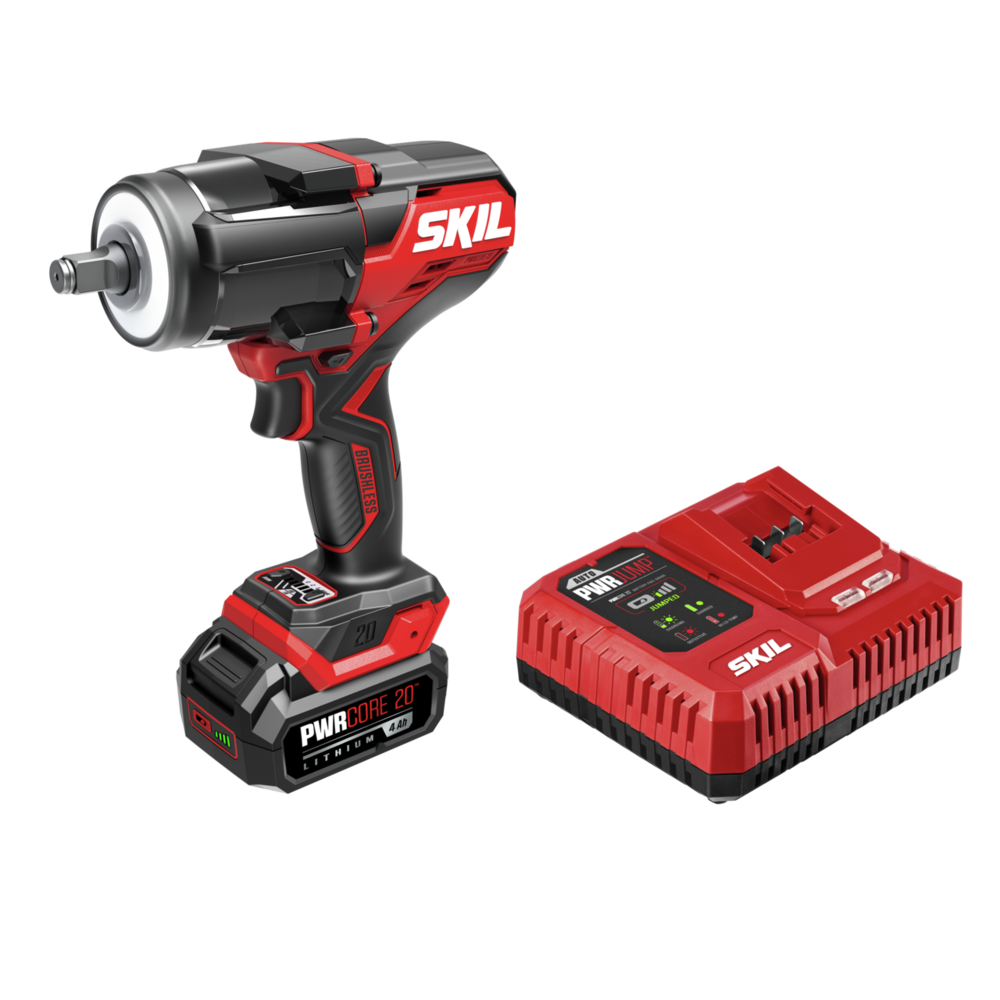 20V Brushless 1/2 In. Mid-Torque Impact Wrench Kit