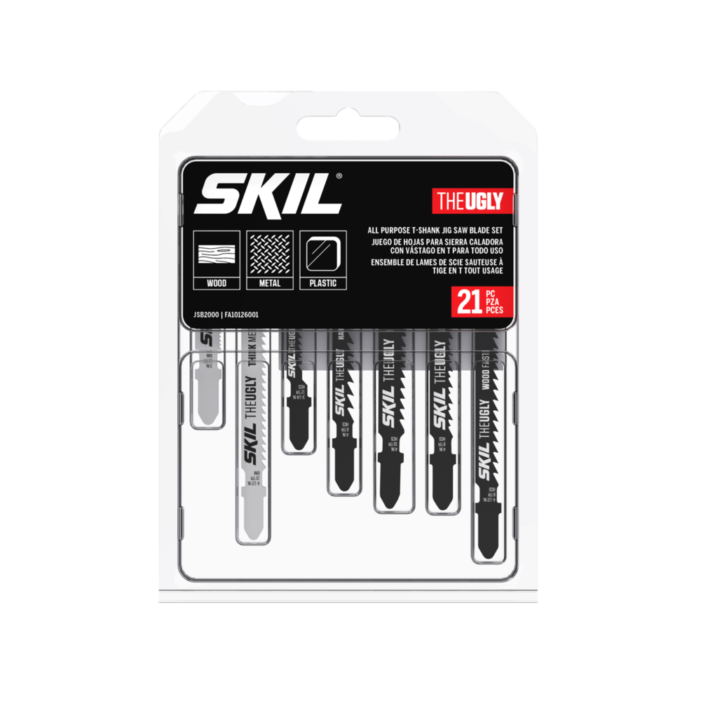 21 Pc All-Purpose T-Shank Jigsaw Blade Set