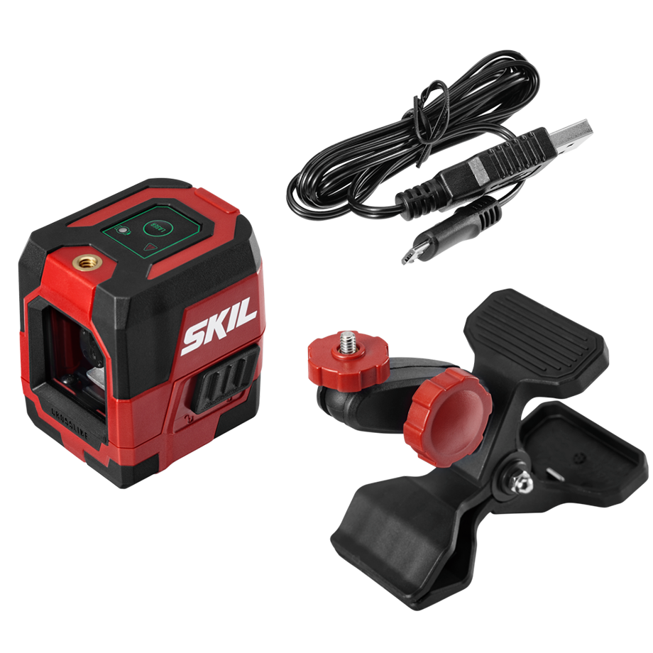 Self-leveling Green Cross Laser with Clamp