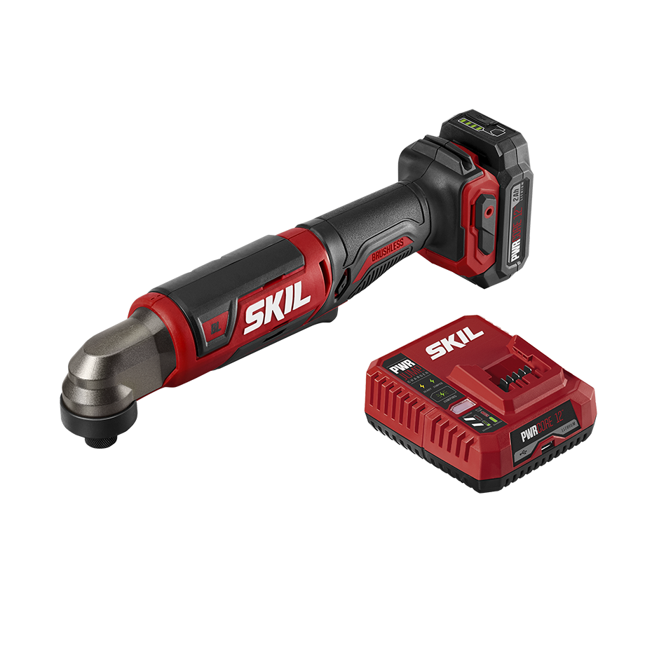 12V Brushless 1/4 IN. Hex Right Angle Impact Driver Kit