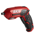 Rechargeable 4V Screwdriver with Pivot Grip w/ Magnetic Bit Storage