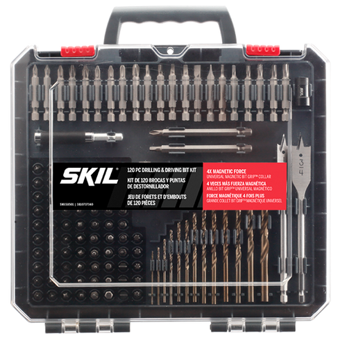 120 piece Drilling and Driving Set with Bit Grip