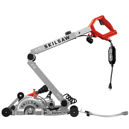 7 IN. Walk Behind Worm Drive Skilsaw for Concrete