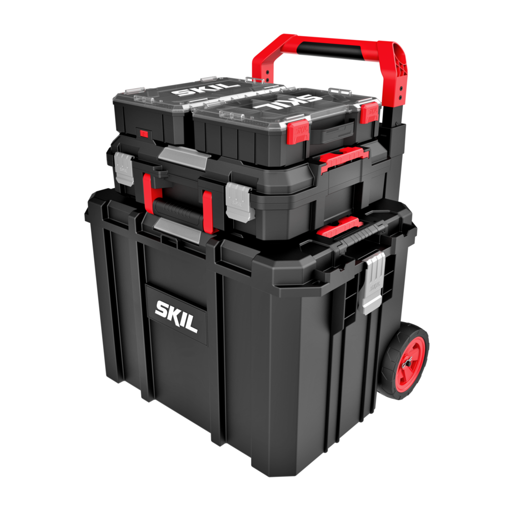 Rolling Tool and Organizer Box 4 Pc. Tower Set