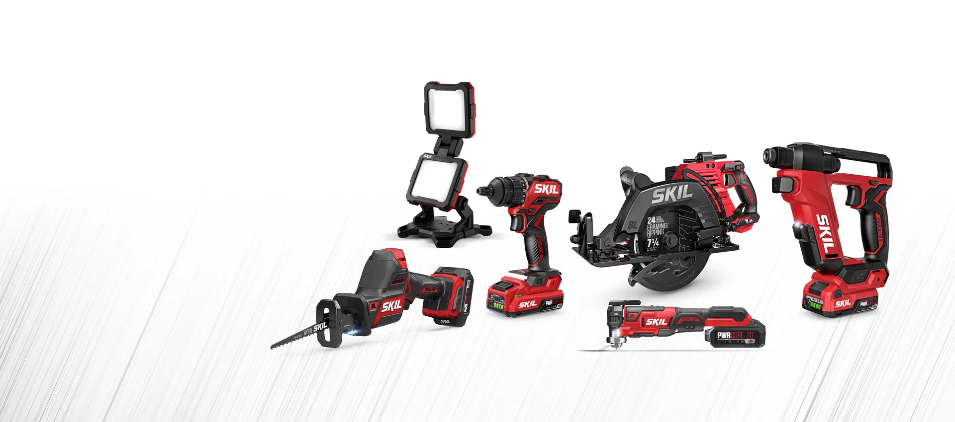 SKIL power tools in use